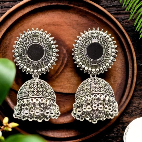 Traditional Oxidised Jhumka