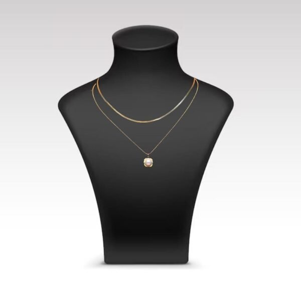 Golden Dual Layer Necklace - Image 2